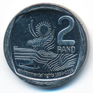 South Africa, 2 rand, 2019
