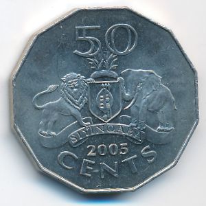 Свазиленд, 50 центов (2005 г.)