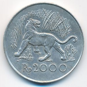 Индонезия, 2000 рупий (1974 г.)