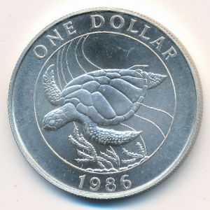 Bermuda Islands, 1 dollar, 1986