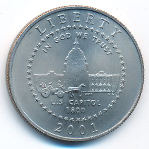 США, 1/2 доллара (2001 г.)