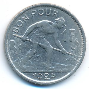 Luxemburg, 1 franc, 1924