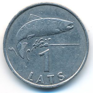 Латвия, 1 лат (1992 г.)