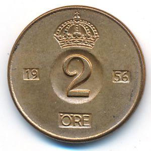 Швеция, 2 эре (1956 г.)