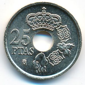 Испания, 25 песет (2000–2001 г.)