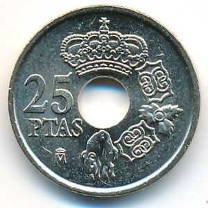 Испания, 25 песет (2001 г.)