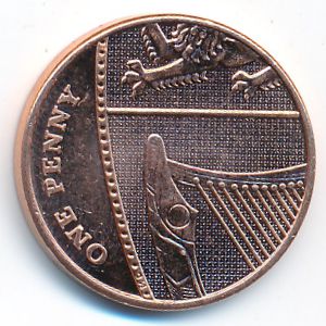 Великобритания, 1 пенни (2016 г.)