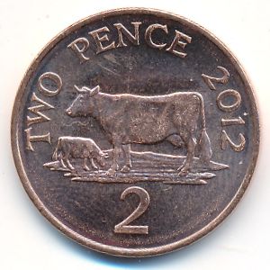 Гернси, 2 пенса (2012 г.)