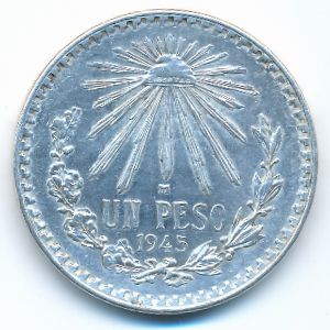 Мексика, 1 песо (1945 г.)