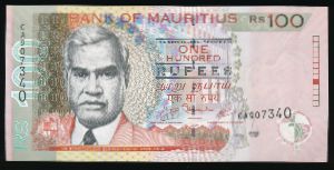 Маврикий, 100 рупий (2009 г.)