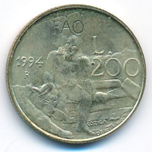Сан-Марино, 200 лир (1994 г.)