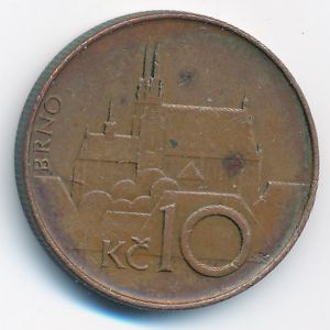 Czech, 10 korun, 1993