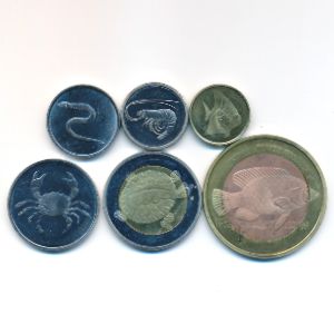 Остров Кориско., Набор монет (2013 г.)