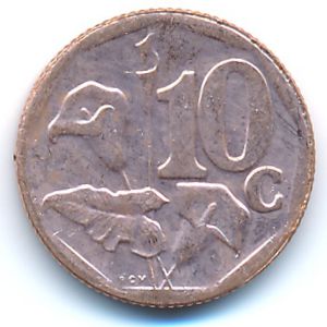 ЮАР, 10 центов (2012 г.)