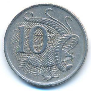 Australia, 10 cents, 1975