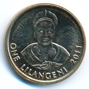 Swaziland, 1 lilangeni, 2011
