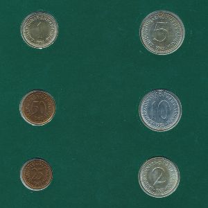 Югославия, Набор монет
