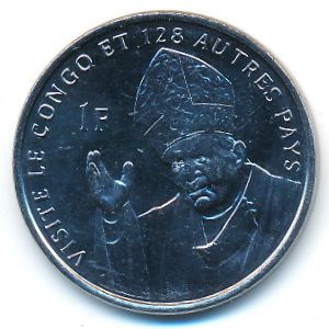 Конго, Демократическая республика, 1 франк (2004 г.)