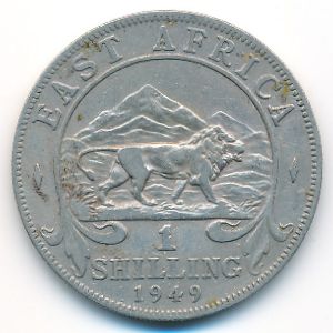 Восточная Африка, 1 шиллинг (1949 г.)