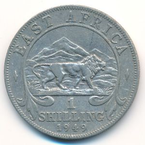 East Africa, 1 shilling, 1949