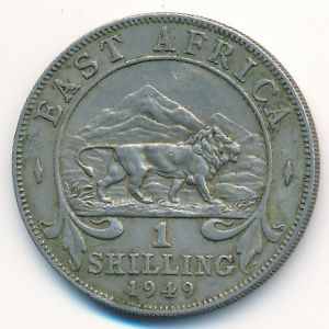 Восточная Африка, 1 шиллинг (1949 г.)