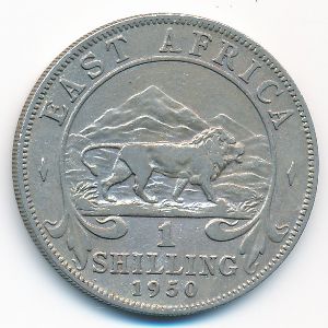 Восточная Африка, 1 шиллинг (1950 г.)