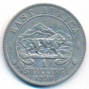 Восточная Африка, 1 шиллинг (1950 г.)