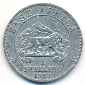 Восточная Африка, 1 шиллинг (1952 г.)