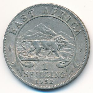 Восточная Африка, 1 шиллинг (1952 г.)