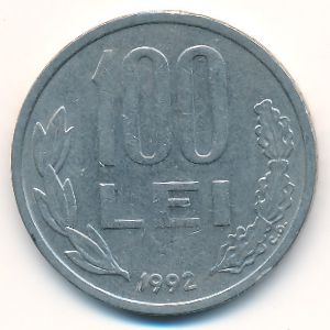 Romania, 100 lei, 1992