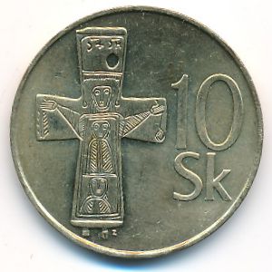 Slovakia, 10 korun, 2003