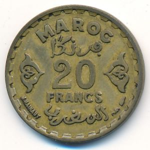 Марокко, 20 франков (1951 г.)