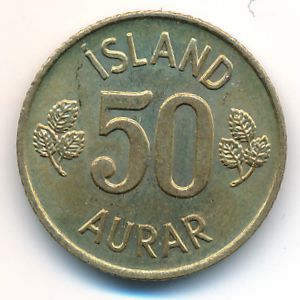 Iceland, 50 aurar, 1974