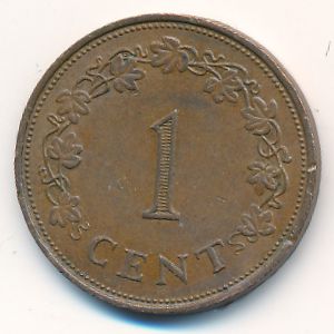 Malta, 1 cent, 1972