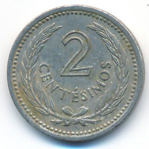 Уругвай, 2 сентесимо (1953 г.)