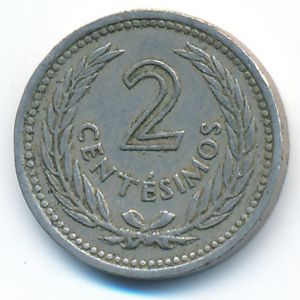 Уругвай, 2 сентесимо (1953 г.)