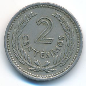 Уругвай, 2 сентесимо (1953 г.)
