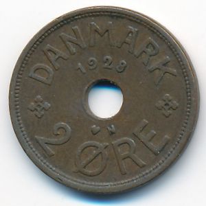 Дания, 2 эре (1928 г.)