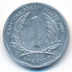 Восточные Карибы, 1 цент (2004 г.)
