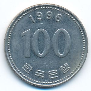 Южная Корея, 100 вон (1996 г.)