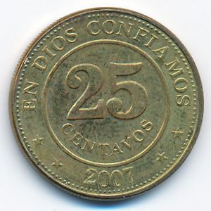 Никарагуа, 25 сентаво (2007 г.)