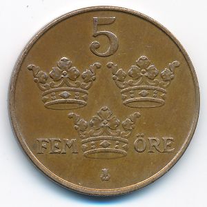 Швеция, 5 эре (1950 г.)