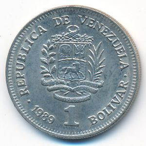 Венесуэла, 1 боливар (1989 г.)