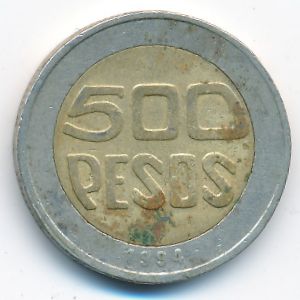 Колумбия, 500 песо (1994 г.)
