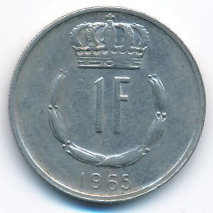 Luxemburg, 1 franc, 1965