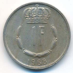 Luxemburg, 1 franc, 1968
