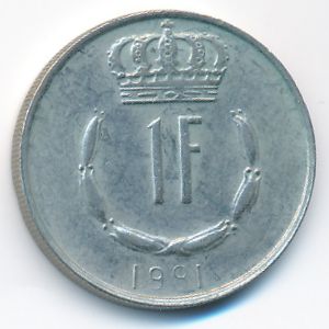 Luxemburg, 1 franc, 1981