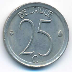 Бельгия, 25 сентим (1970 г.)