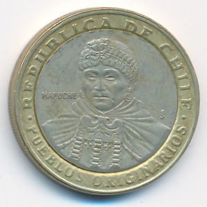 Chile, 100 pesos, 2001