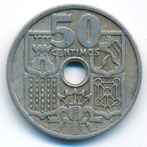 Испания, 50 сентимо (1949 г.)